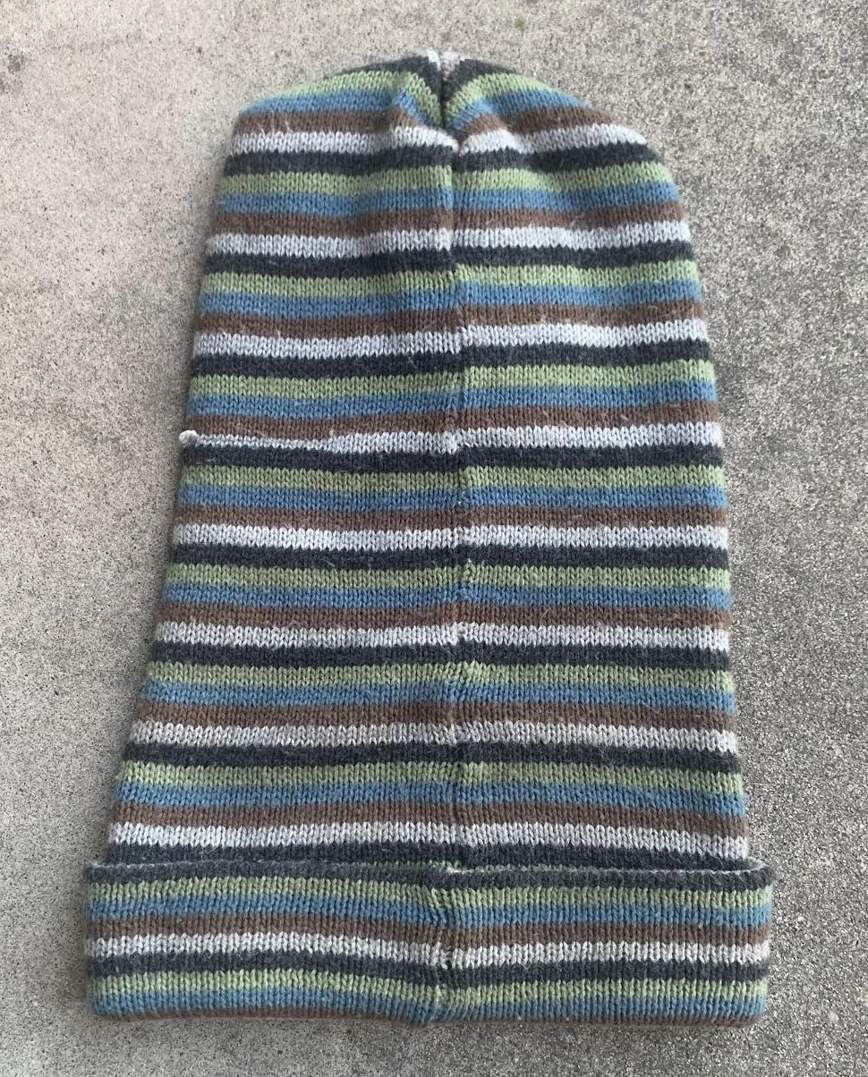 紺タグ90s vintage old stussy check beanie Vintage Stussy